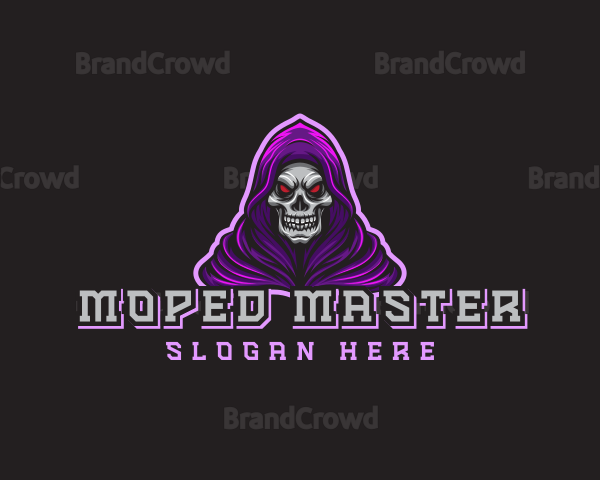 Gaming Hooded Grim Reaper Logo