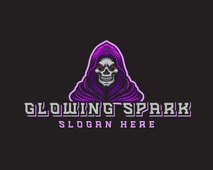 Gaming Hooded Grim Reaper Logo