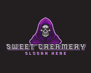 Gaming Hooded Grim Reaper Logo