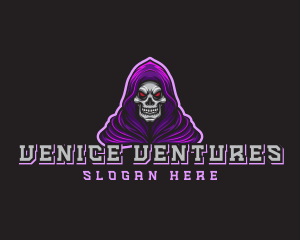 Gaming Hooded Grim Reaper Logo