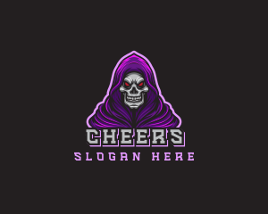 Gaming Hooded Grim Reaper Logo