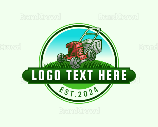 Maintenance Lawn Mower Logo