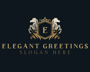 Luxury Horse Royal logo design