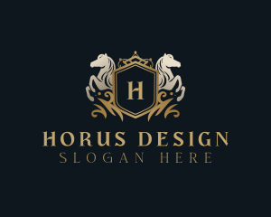 Luxury Horse Royal logo design