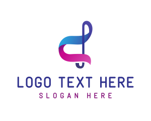 Song - Musical Note Letter D logo design