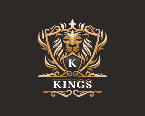 Lion King Crown logo design