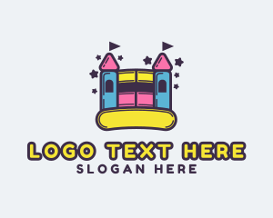 Recreation - Kiddie Bounce Castle logo design