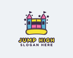 Bounce - Kiddie Bounce Castle logo design