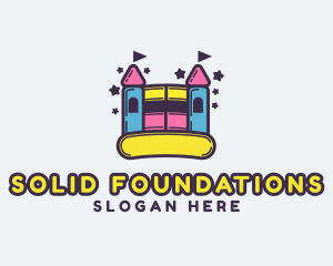 Theme Park - Kiddie Bounce Castle logo design