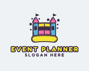 Indoor Playground - Kiddie Bounce Castle logo design