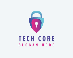 Cybersecurity Software Tech logo design