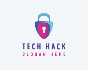 Cybersecurity Software Tech logo design