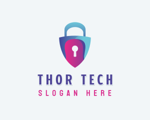 Cybersecurity Software Tech logo design