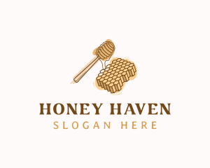 Apiculture - Sweet Honey Honeycomb logo design