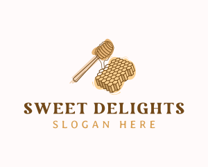 Sweet Honey Honeycomb logo design