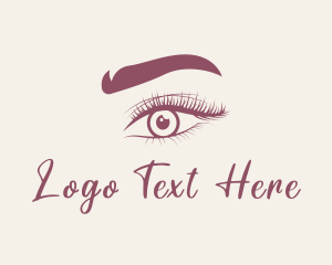 Eyelash Extension - Beauty Makeup Tutorial logo design