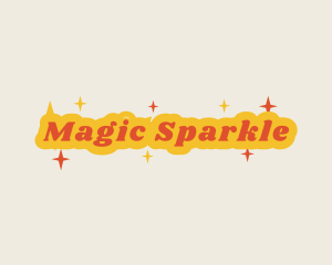 Retro Sparkling  Business logo design