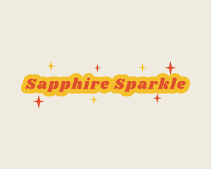 Retro Sparkling  Business logo design