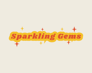 Retro Sparkling  Business logo design