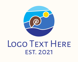 Sunset - Summer Beach Resort logo design