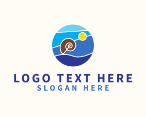 Tropical - Summer Beach Resort logo design