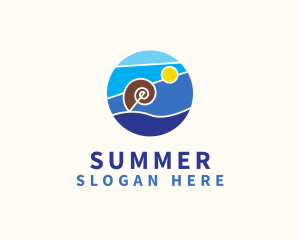 Summer Beach Resort  logo design