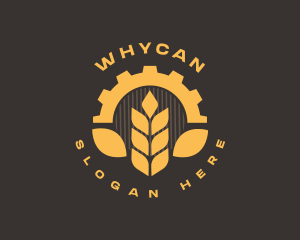 Grass - Agriculture Gear Wheat logo design