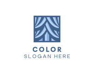 Specialty Store - Modern Square Curtain logo design