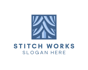 Alteration - Modern Square Curtain logo design