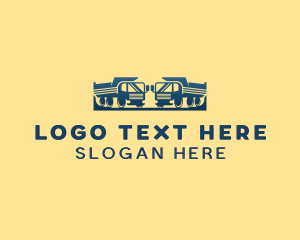 Shipping - Dump Truck Delivery logo design