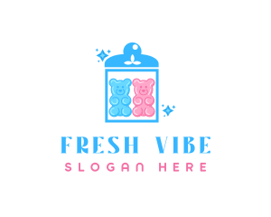 Youthful - Candy Bear Jar logo design