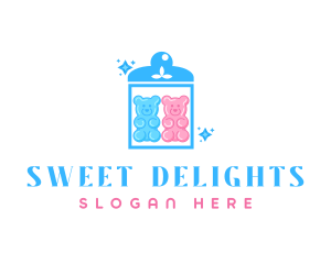 Candy Bear Jar logo design