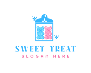 Candy - Candy Bear Jar logo design