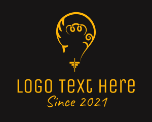 Black And Yellow - Yellow Light Bulb logo design