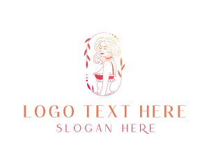 Sexy Lingerie Fashion Logo