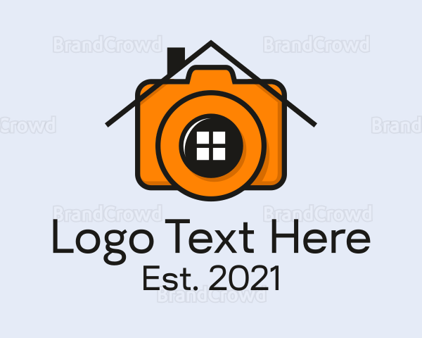 Camera Photographer House Logo