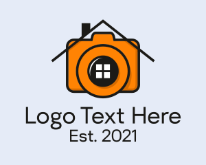 Residence - Camera Photographer House logo design