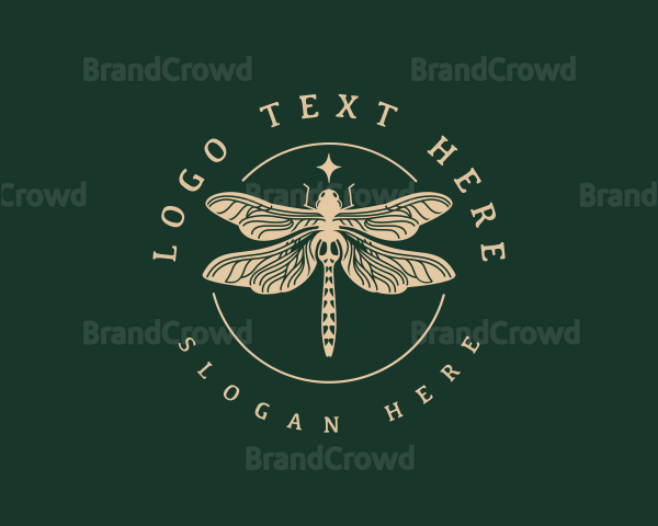 Insect Dragonfly Wings Logo