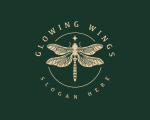 Insect Dragonfly Wings logo design