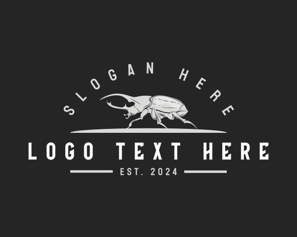 Beetle - Stag Beetle Insect logo design