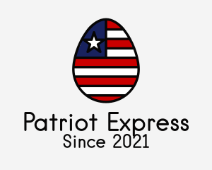 Patriotic Flag Egg  logo design