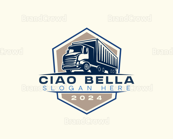 Logistics Truck Delivery Logo