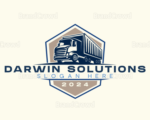 Logistics Truck Delivery Logo