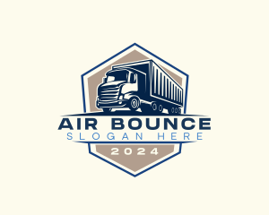 Logistics Truck Delivery Logo