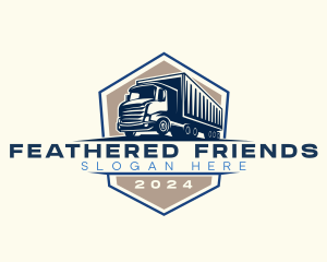 Logistics Truck Delivery Logo