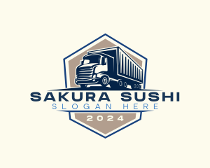 Logistics Truck Delivery Logo