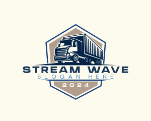 Logistics Truck Delivery Logo