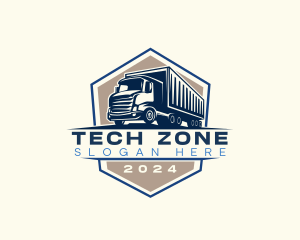 Logistics Truck Delivery Logo