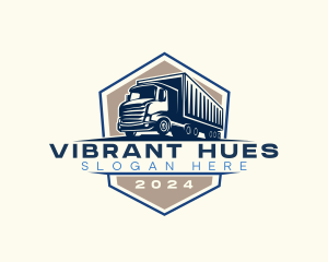 Logistics Truck Delivery Logo