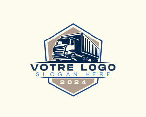 Logistics Truck Delivery Logo